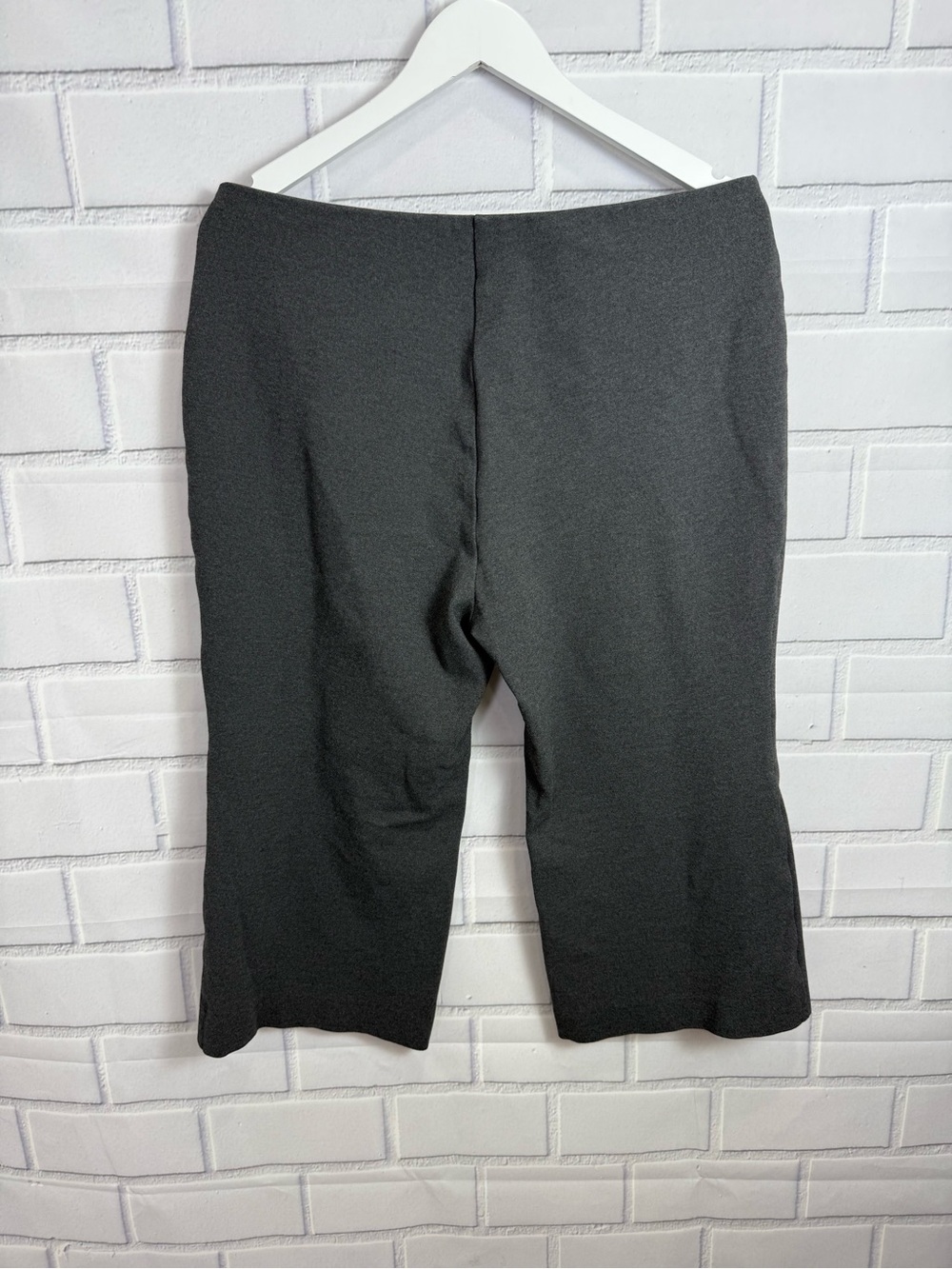Lafayette 148 New York Gates Gray Cropped Cottagecore Pants stretch Pull On/XL - Picture 5 of 11